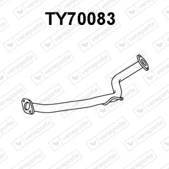 Tuyau d'échappement VENEPORTE TY70083
