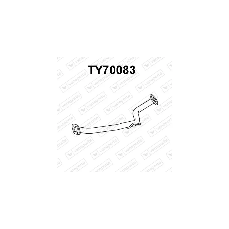 Tuyau d'échappement VENEPORTE TY70083