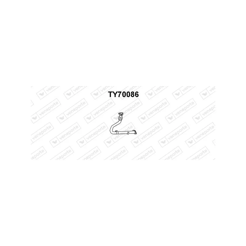 Tuyau d'échappement VENEPORTE TY70086