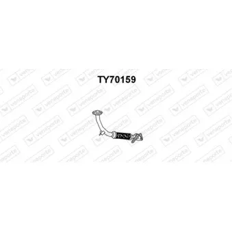 Tuyau d'échappement VENEPORTE TY70159
