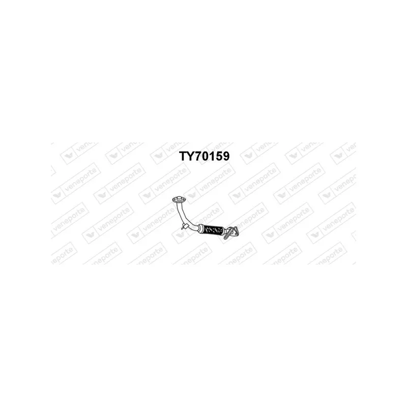 Tuyau d'échappement VENEPORTE TY70159