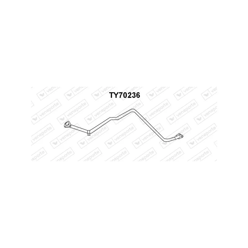 Tuyau d'échappement VENEPORTE TY70236