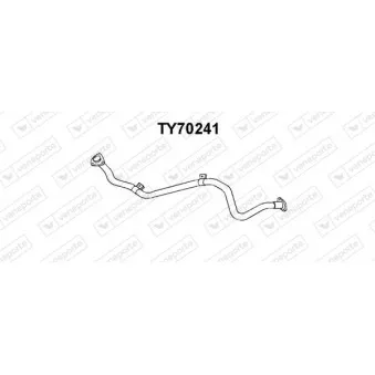 Tuyau d'échappement VENEPORTE TY70241