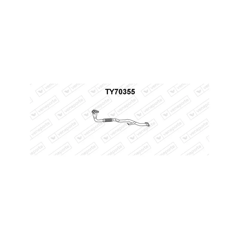 Tuyau d'échappement VENEPORTE TY70355