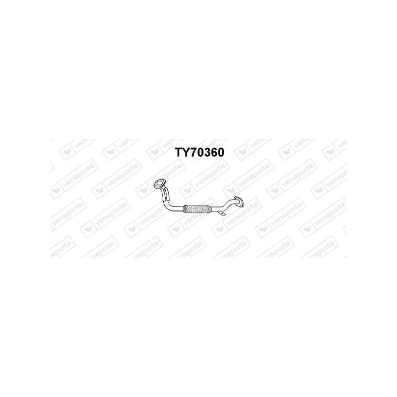 Tuyau d'échappement VENEPORTE TY70360