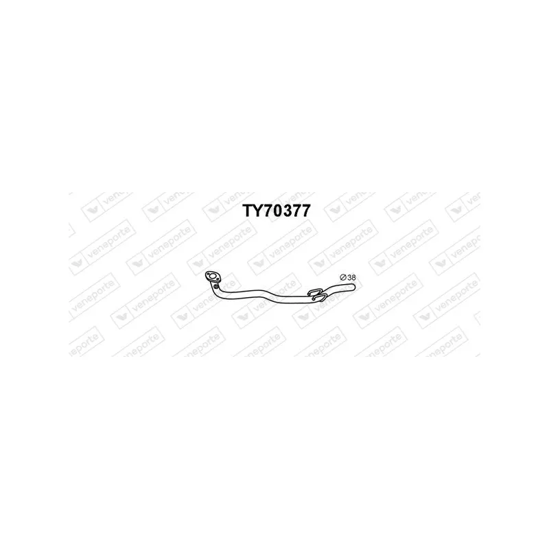 Tuyau d'échappement VENEPORTE TY70377