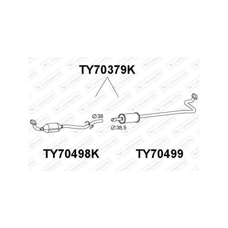 Catalyseur VENEPORTE TY70379K
