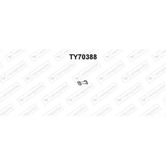Tuyau d'échappement VENEPORTE TY70388