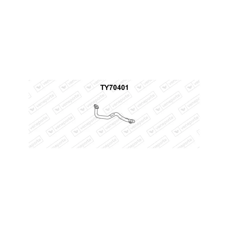 Tuyau d'échappement VENEPORTE TY70401