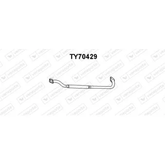 Silencieux central VENEPORTE TY70429