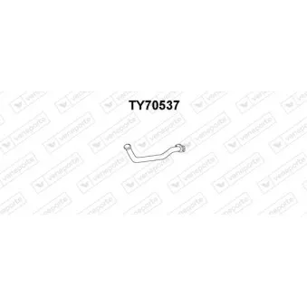 Tuyau d'échappement VENEPORTE TY70537