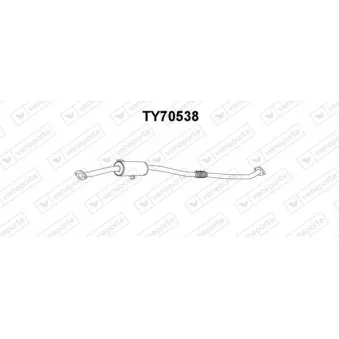 Silencieux avant VENEPORTE TY70538