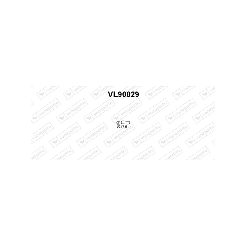 Tuyau d'échappement VENEPORTE VL90029