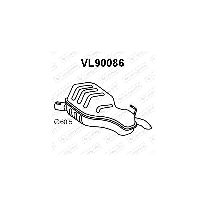 Silencieux arrière VENEPORTE VL90086
