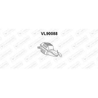 Silencieux arrière VENEPORTE VL90088