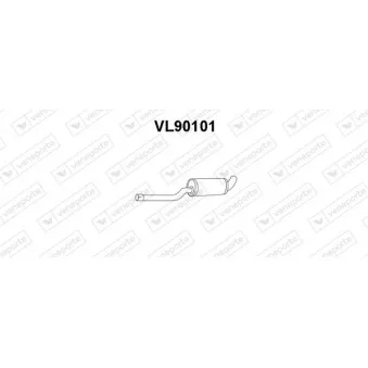 Silencieux central VENEPORTE VL90101
