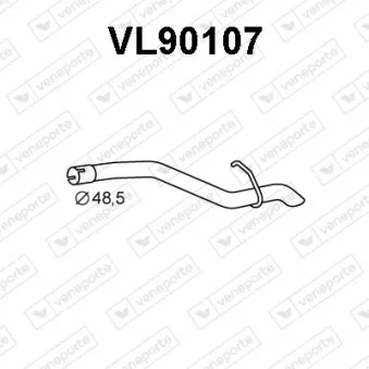 Tuyau d'échappement VENEPORTE VL90107