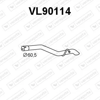 Tuyau d'échappement VENEPORTE VL90114