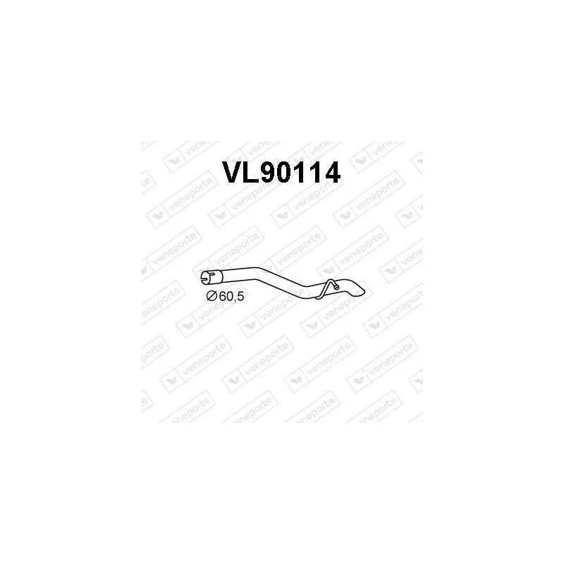 Tuyau d'échappement VENEPORTE VL90114