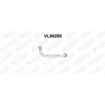 Tuyau d'échappement VENEPORTE VL90250