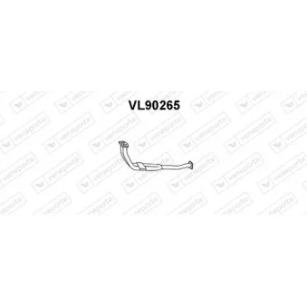 Tuyau d'échappement VENEPORTE VL90265