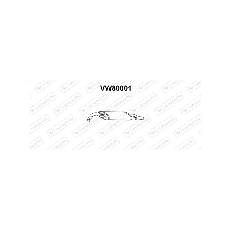 Silencieux arrière VENEPORTE VW80001
