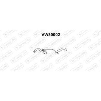 Silencieux arrière VENEPORTE VW80002