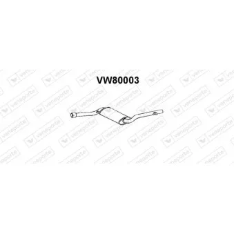 Silencieux central VENEPORTE VW80003