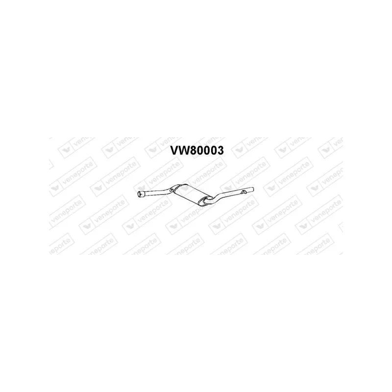 Silencieux central VENEPORTE VW80003