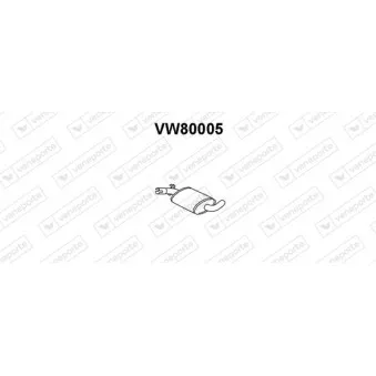 Silencieux central VENEPORTE VW80005