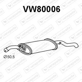 Silencieux arrière VENEPORTE VW80006