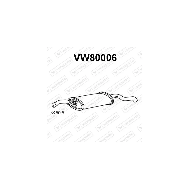 Silencieux arrière VENEPORTE VW80006