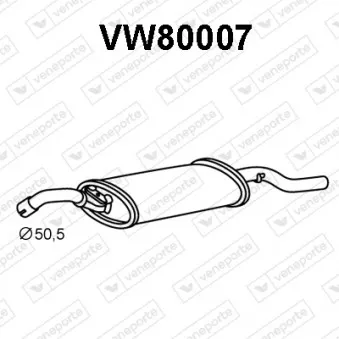Silencieux arrière VENEPORTE VW80007