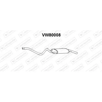 Silencieux arrière VENEPORTE VW80008