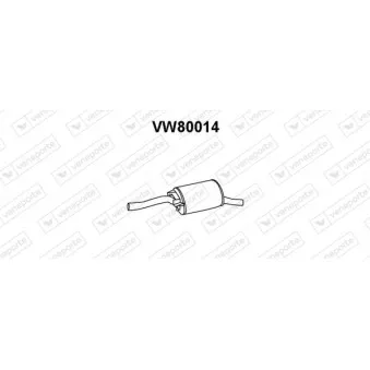 Silencieux arrière VENEPORTE VW80014