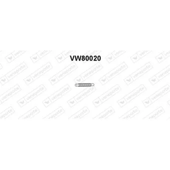 Tuyau d'échappement VENEPORTE VW80020
