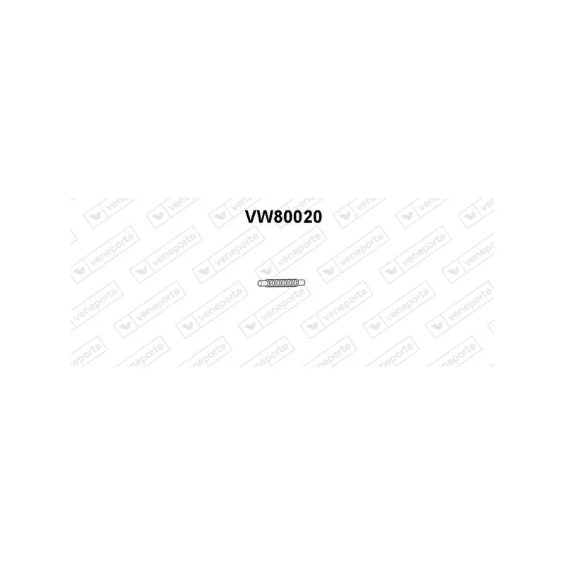 Tuyau d'échappement VENEPORTE VW80020