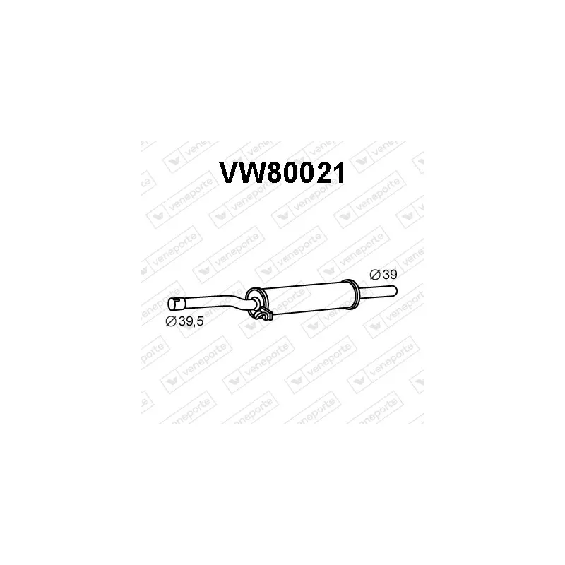 Silencieux central VENEPORTE VW80021