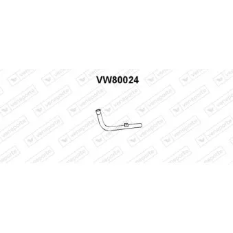 Tuyau d'échappement VENEPORTE VW80024