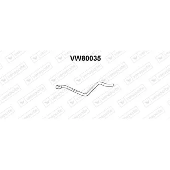 Tuyau d'échappement VENEPORTE VW80035