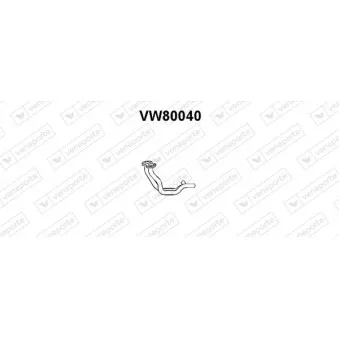 Tuyau d'échappement VENEPORTE VW80040