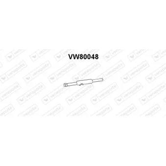 Silencieux avant VENEPORTE VW80048