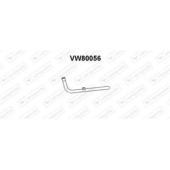 Tuyau d'échappement VENEPORTE VW80056