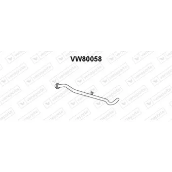 Tuyau d'échappement VENEPORTE VW80058
