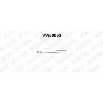 Tuyau d'échappement VENEPORTE VW80063