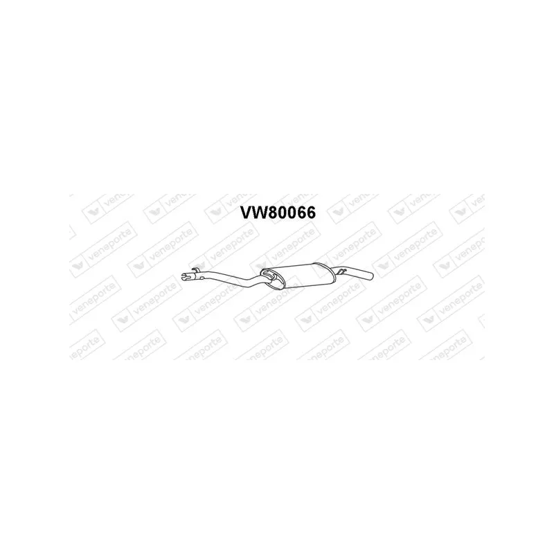 Silencieux arrière VENEPORTE VW80066