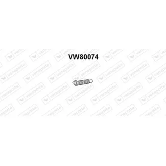 Tuyau d'échappement VENEPORTE VW80074