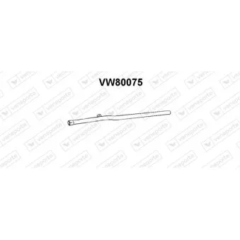 Tuyau d'échappement VENEPORTE VW80075