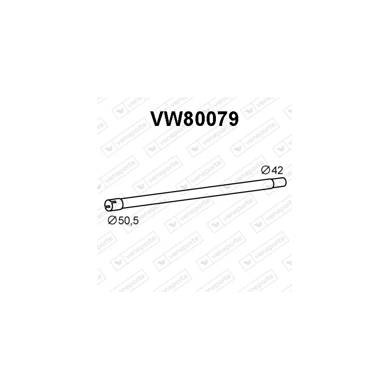 Tuyau d'échappement VENEPORTE VW80079