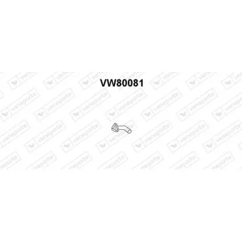 Tuyau d'échappement VENEPORTE VW80081